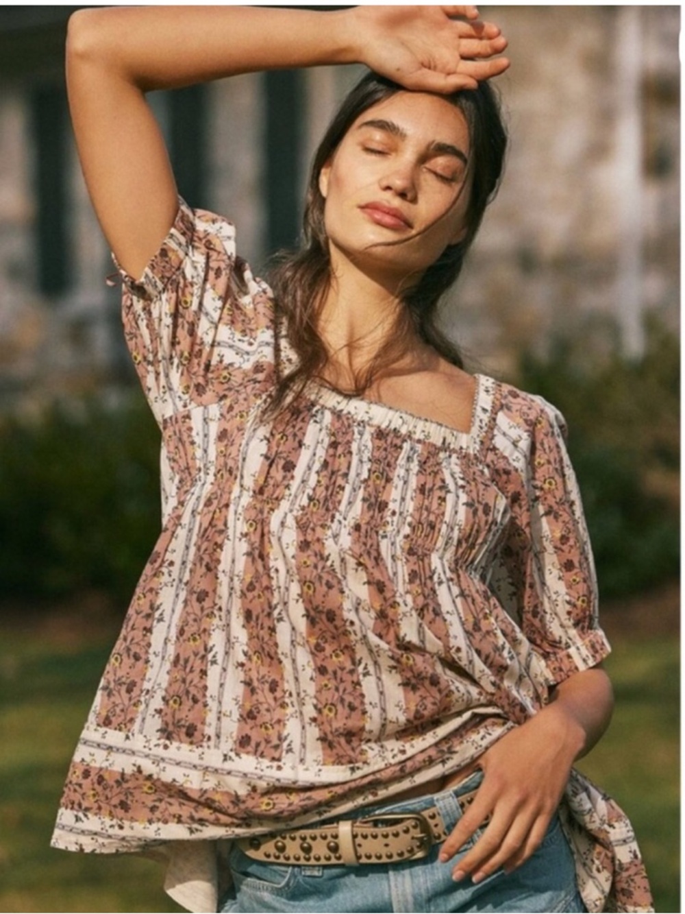 FREE PEOPLE VINTAGE LOVER BLOUSE